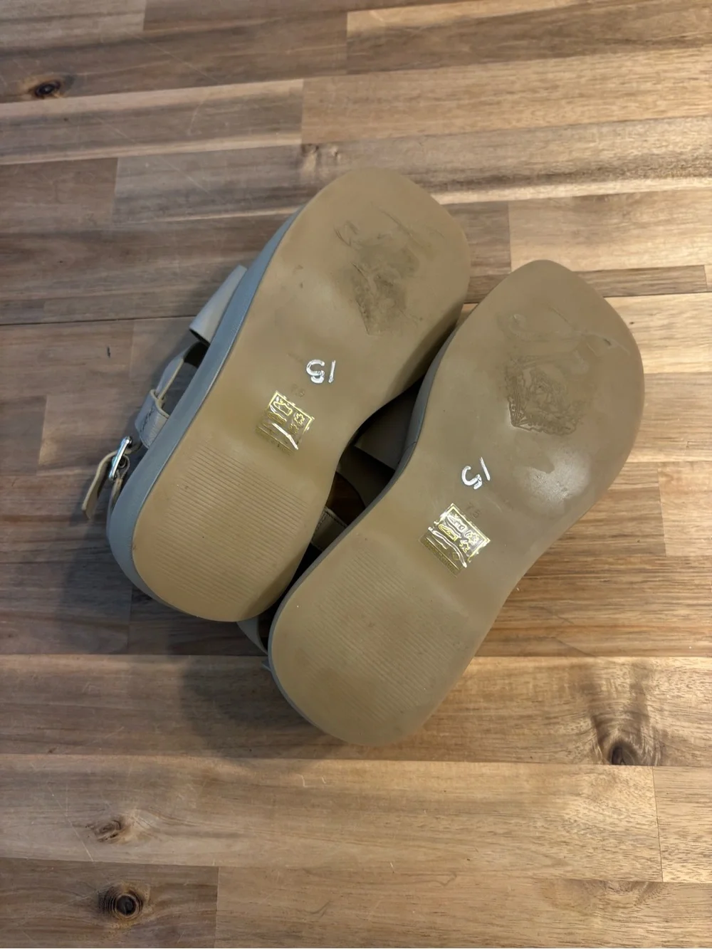 Free People Holt Ankle Strap Platform Sandal Size 7.5 Taupe Beige